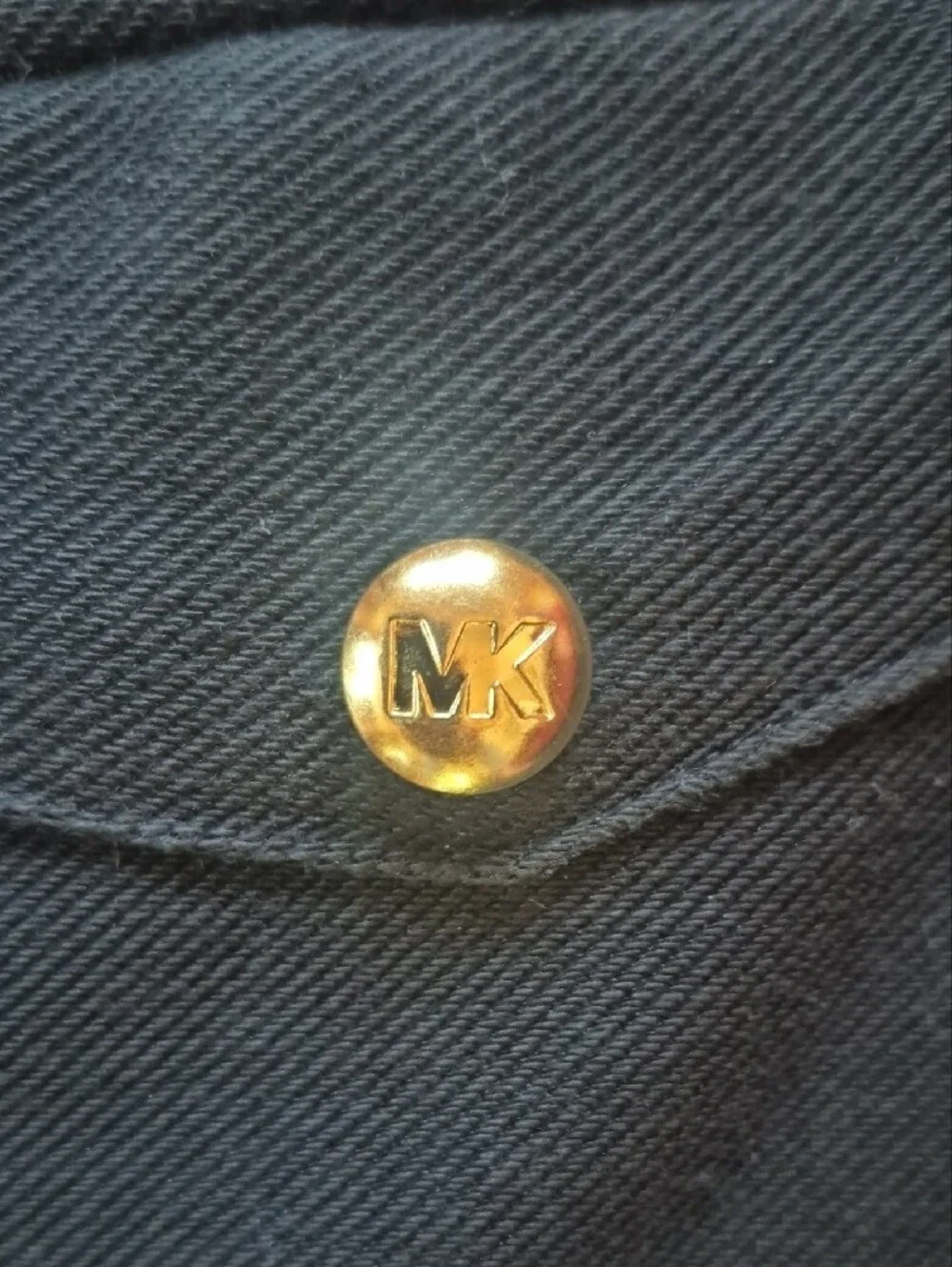 Michael Kors Black Ponte Pull-On Pants with Gold Button Details